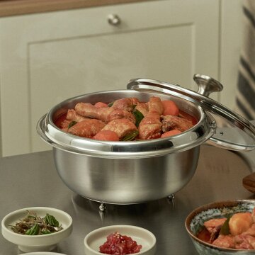하로로 통3중 스텐 304 인덕션 카마 다용도 가마솥 대 20cm