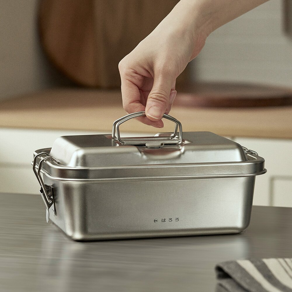 하로로 스텐 304 밀폐 2단 도시락통 오벤토