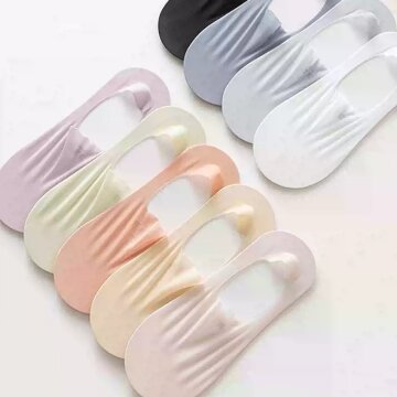 여성용 고탄력 투명 아이스 통풍 페이크삭스 9켤레