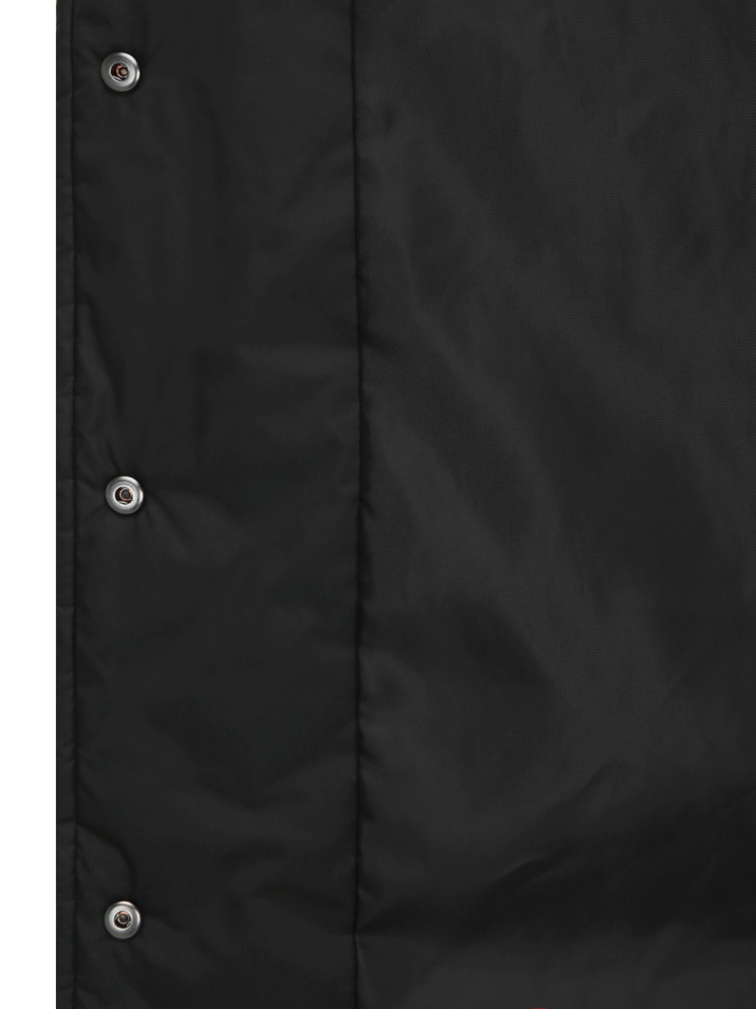 배색 칼라 퀼팅 구스다운 점퍼 (BLACK)