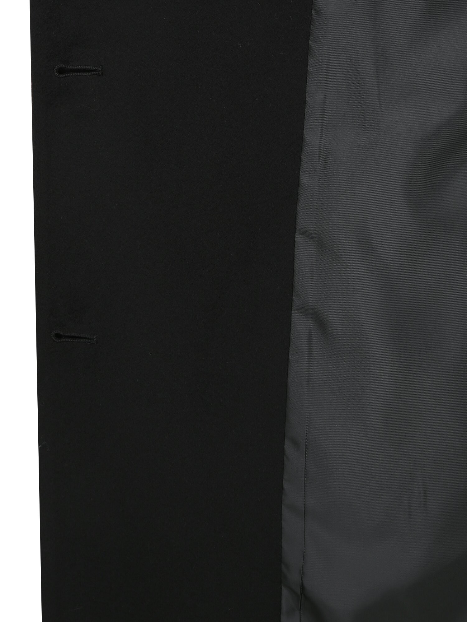 캐시미어 테일러드 히든 롱 코트 (BLACK)
