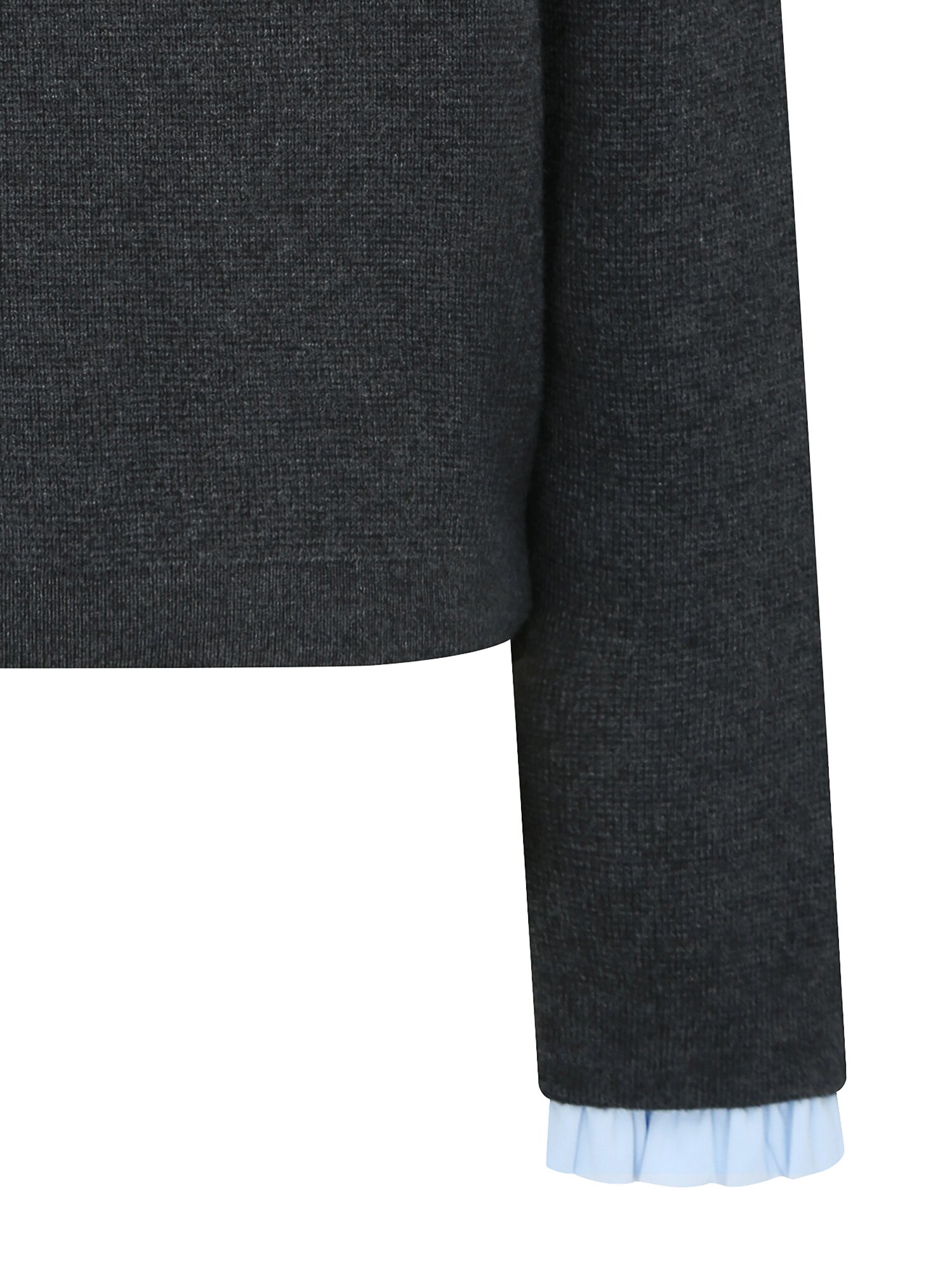 디테쳐블 프릴 라운드넥 가디건 (GREY)