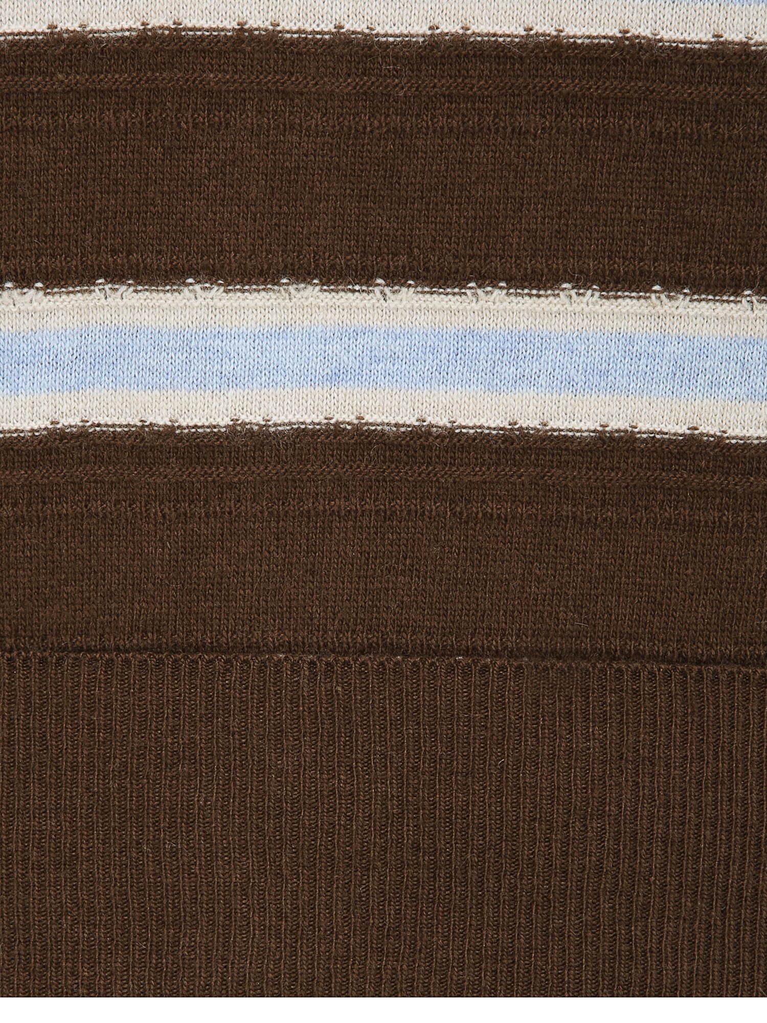 울 스트라이프 라운드넥 가디건 (STRIPE BROWN)