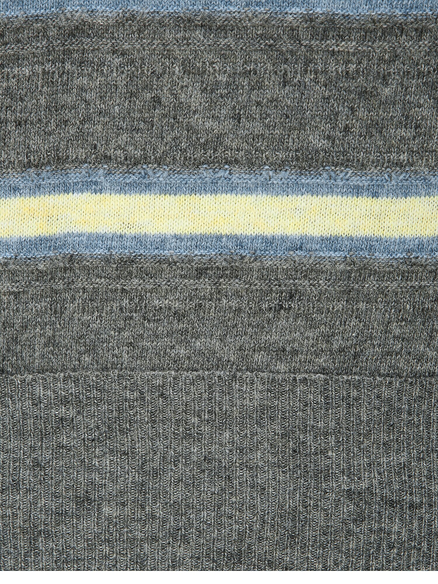 울 스트라이프 라운드넥 가디건 (STRIPE GREY)
