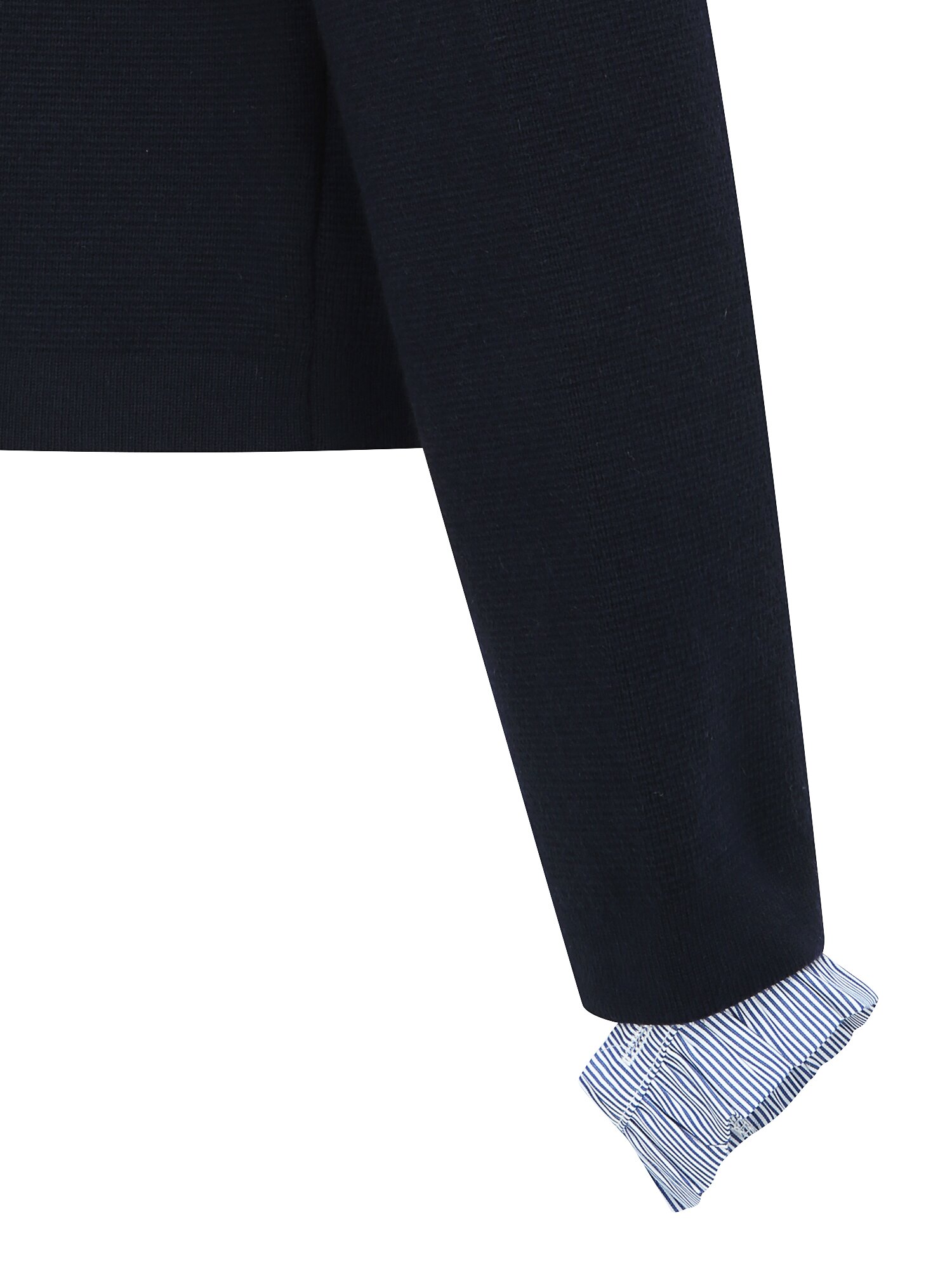 디테쳐블 프릴 라운드넥 가디건 (NAVY)