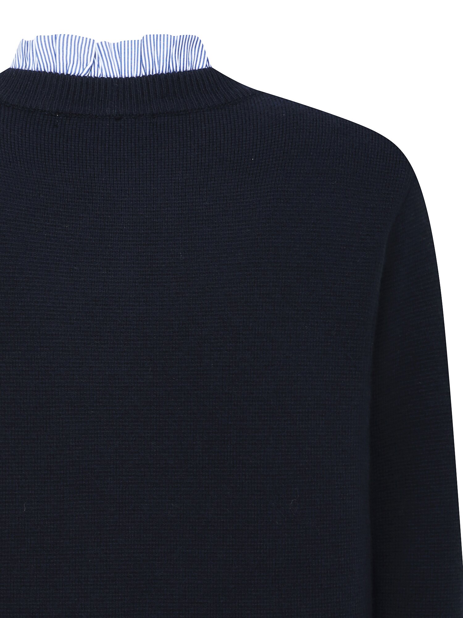 디테쳐블 프릴 라운드넥 가디건 (NAVY)