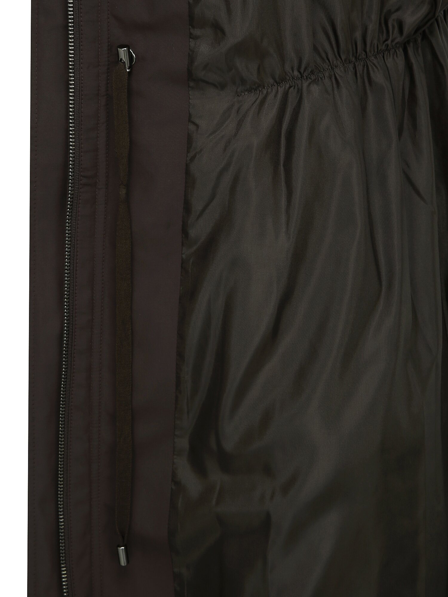 레이어 후드 집업 롱 트렌치 코트 (BROWN)