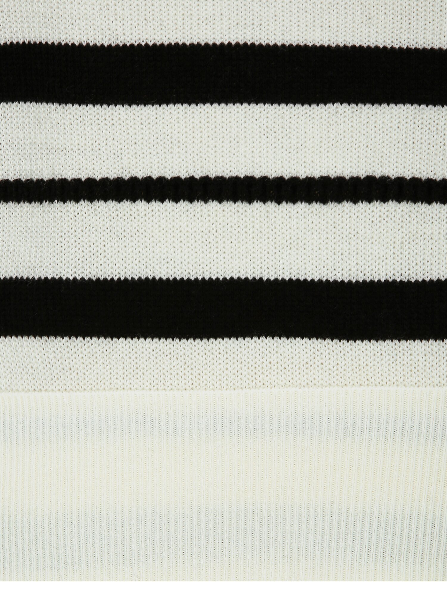 울 스트라이프 라운드넥 니트 (STRIPE BLACK)