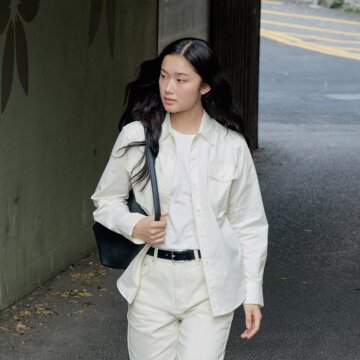 [26FW] Double Pocket Cotton Shirt_Cream