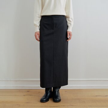 [26FW] Standard-Fit Wool Skirt_Black