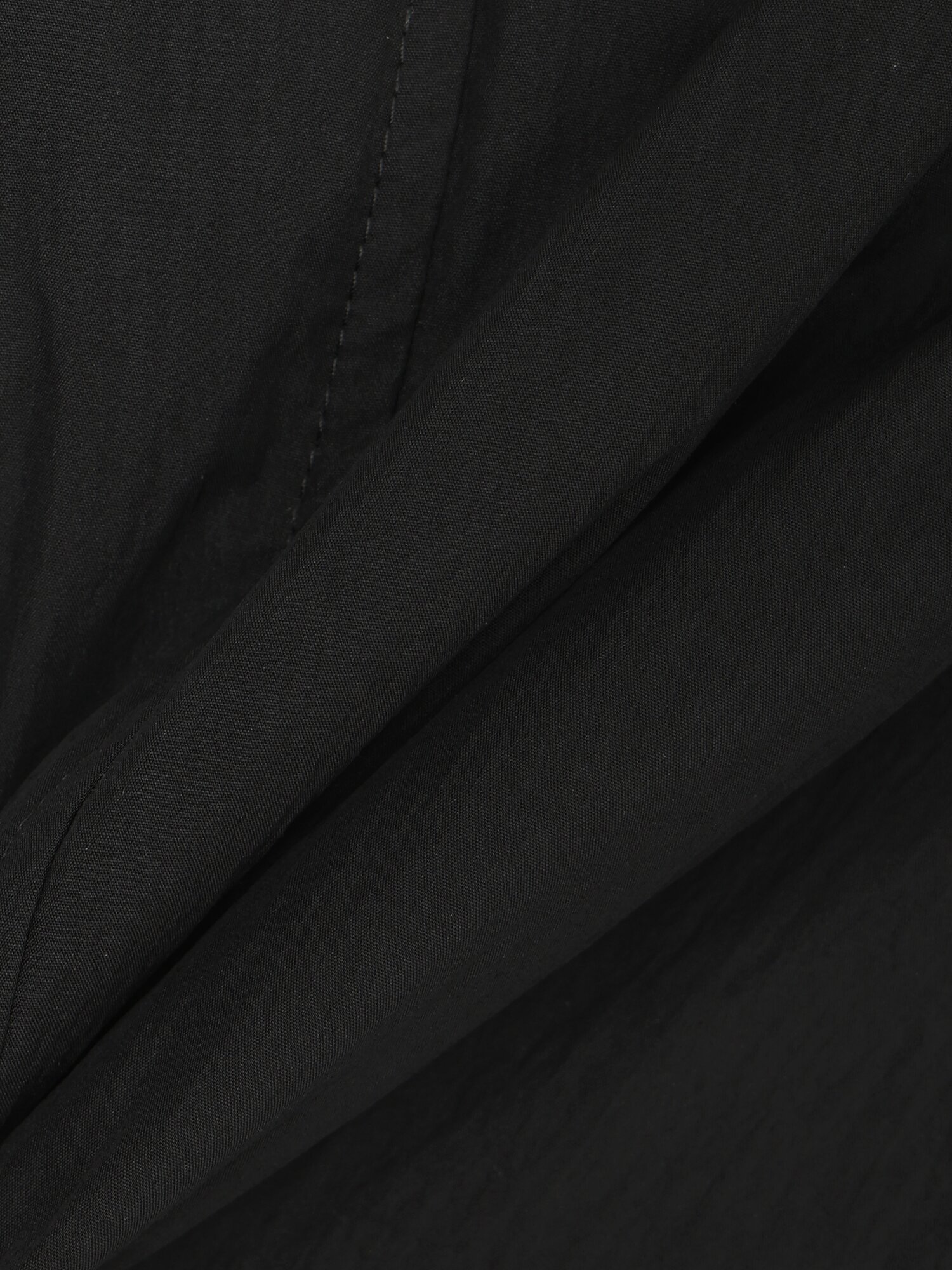 싱글 칼라 덕 다운 벨티드 롱 점퍼 (BLACK)