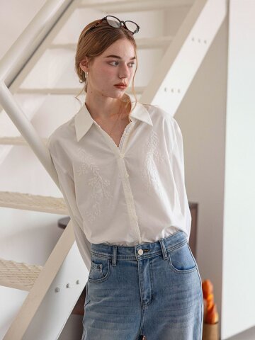 DA_Drape long-sleeve shirt