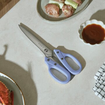 하로로 무연마제 스텐 초키 양손 넌스틱 주방 가위 소라