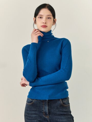 아렌 울 블렌드 홀가 골지 긴팔 니트(M25KT1A05)