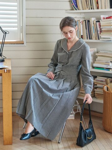 SR_Pleated hem a-line dress