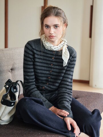 SR_Velvet vintage wool cardigan