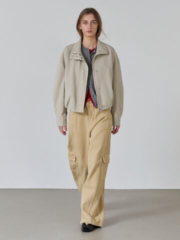 워시드 카고데님팬츠 BEIGE