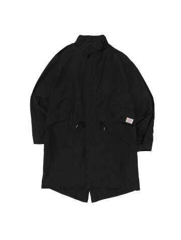 피쉬테일 롱 야상 점퍼 (블랙)