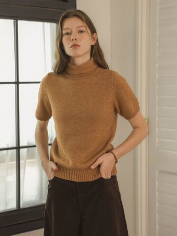 PM_Turtleneck short sleeve knit_2color