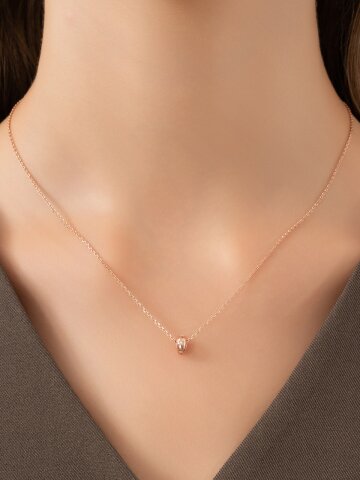 미니 스텔라 론델 목걸이 ELBRNN255 (14K Gold Plated)