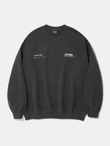 CU TNB LOGO TERRY SWEAT SHIRT_CHARCOAL