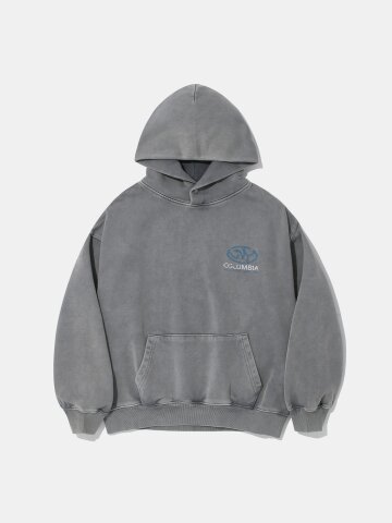 NY CITY LOGO WASHED FLEECE HOODIE_GRAY