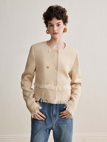 YY_Double-breasted faux jacket