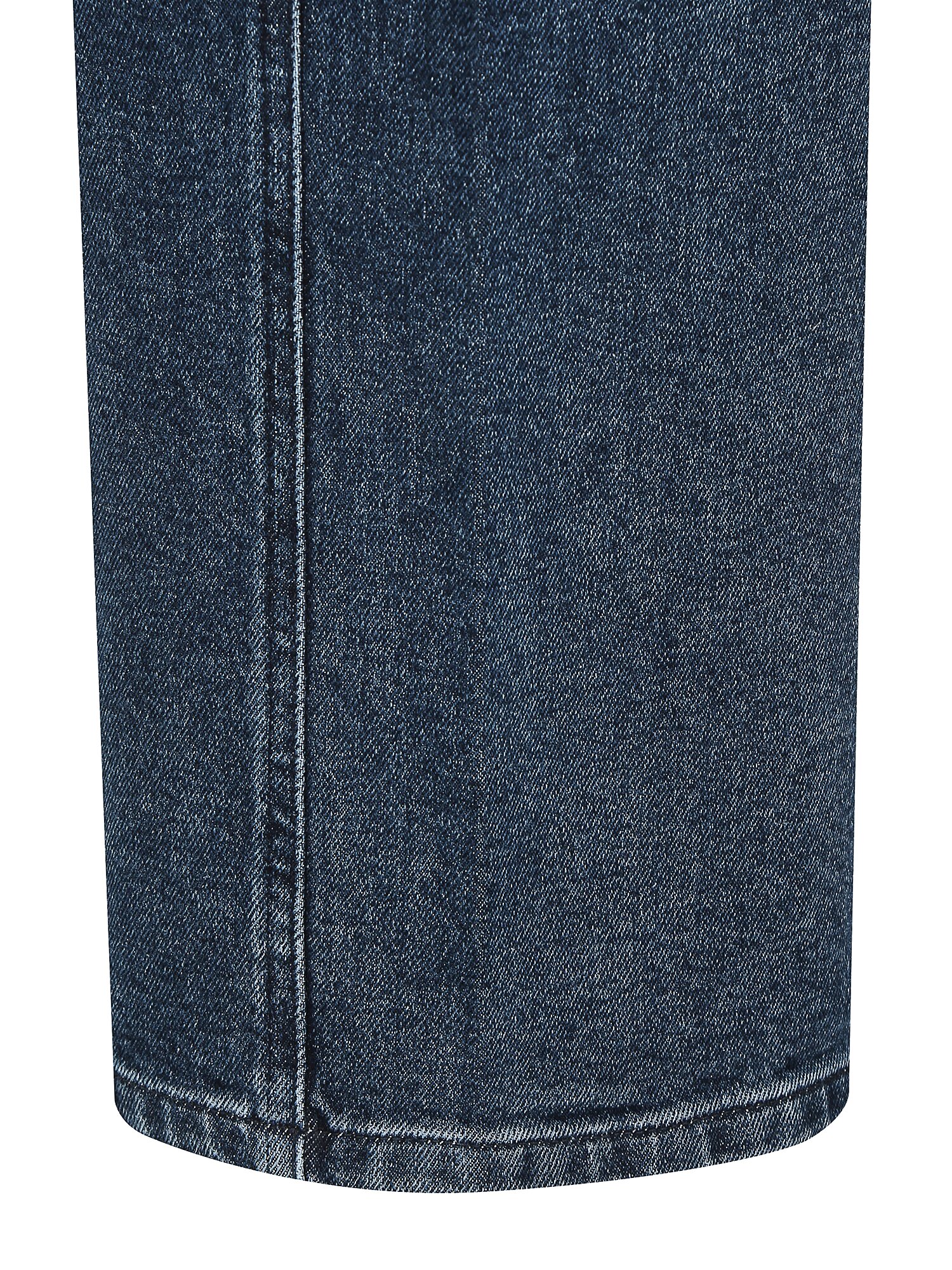 내추럴 워싱 커브드 데님 팬츠 (DARK BLUE)