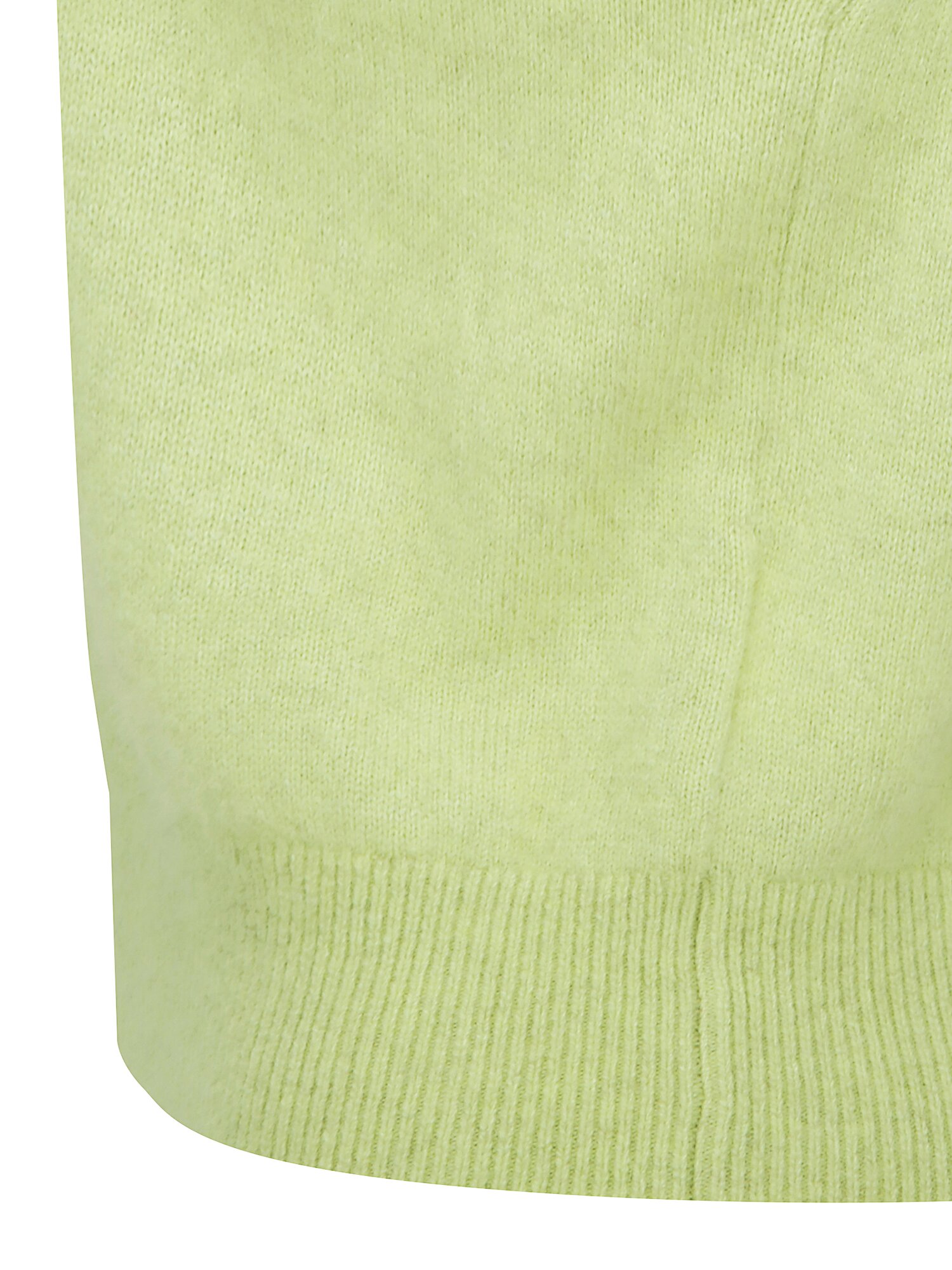 헤어리 울 홀터넥 니트 베스트 (YELLOW GREEN)