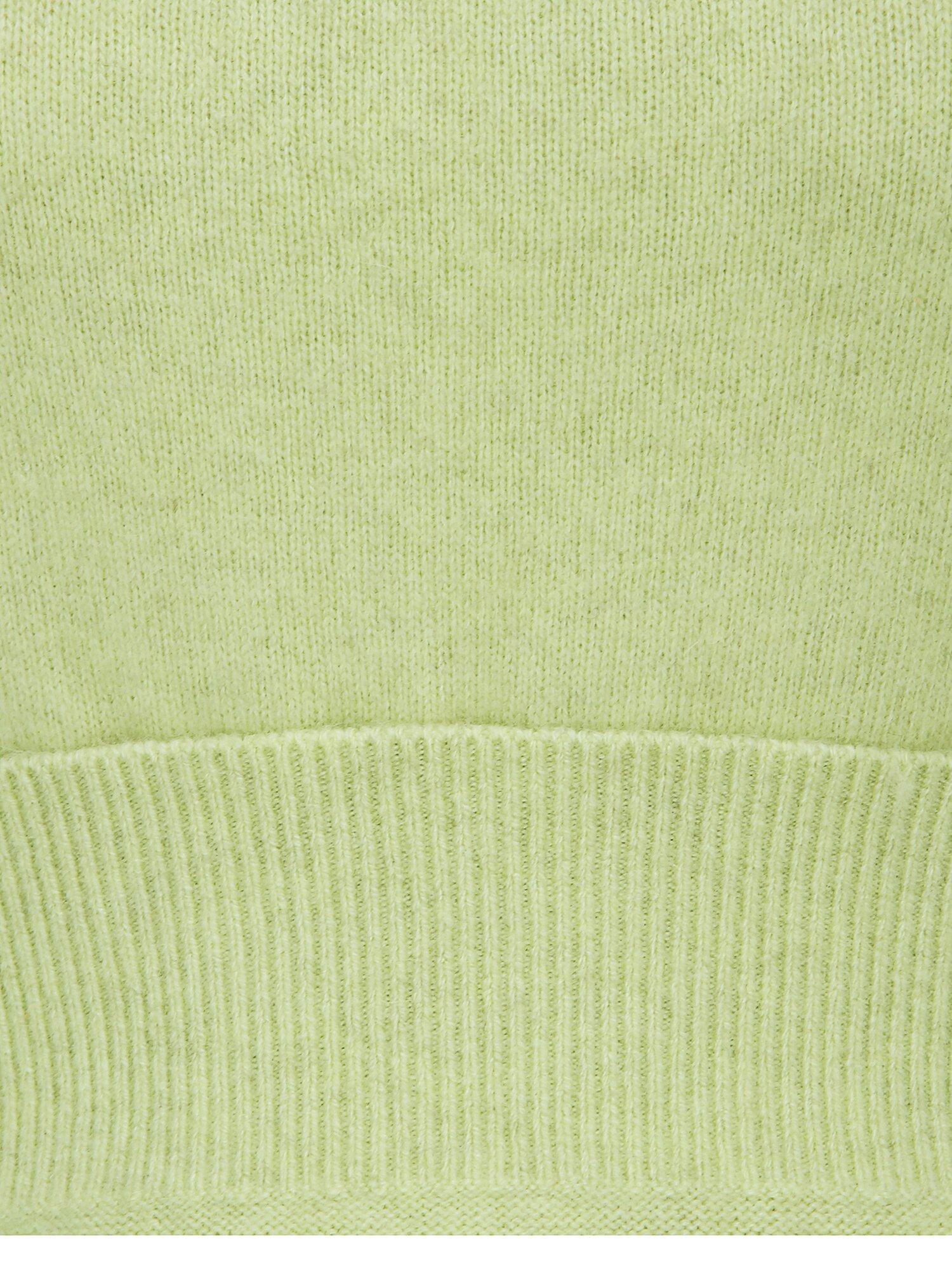 헤어리 울 홀터넥 니트 베스트 (YELLOW GREEN)