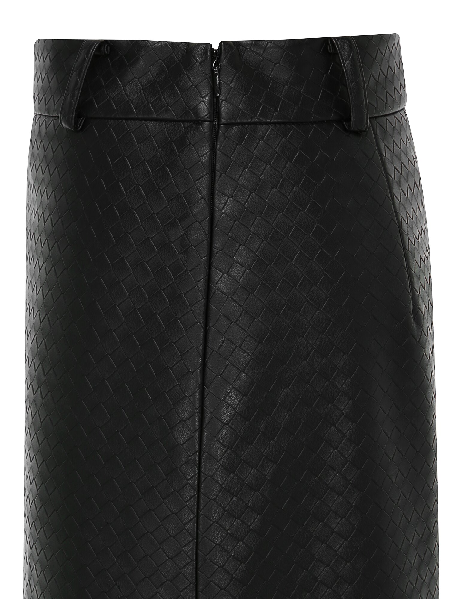 레더 A라인 미니 스커트 (BLACK)