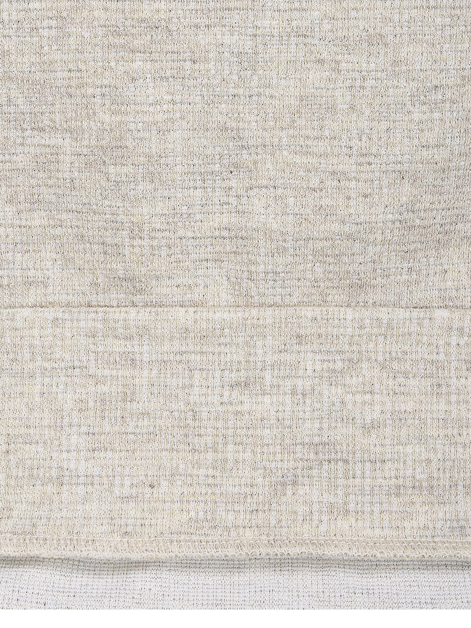 글리터 프린트 라운드넥 티셔츠 (LIGHT BEIGE)