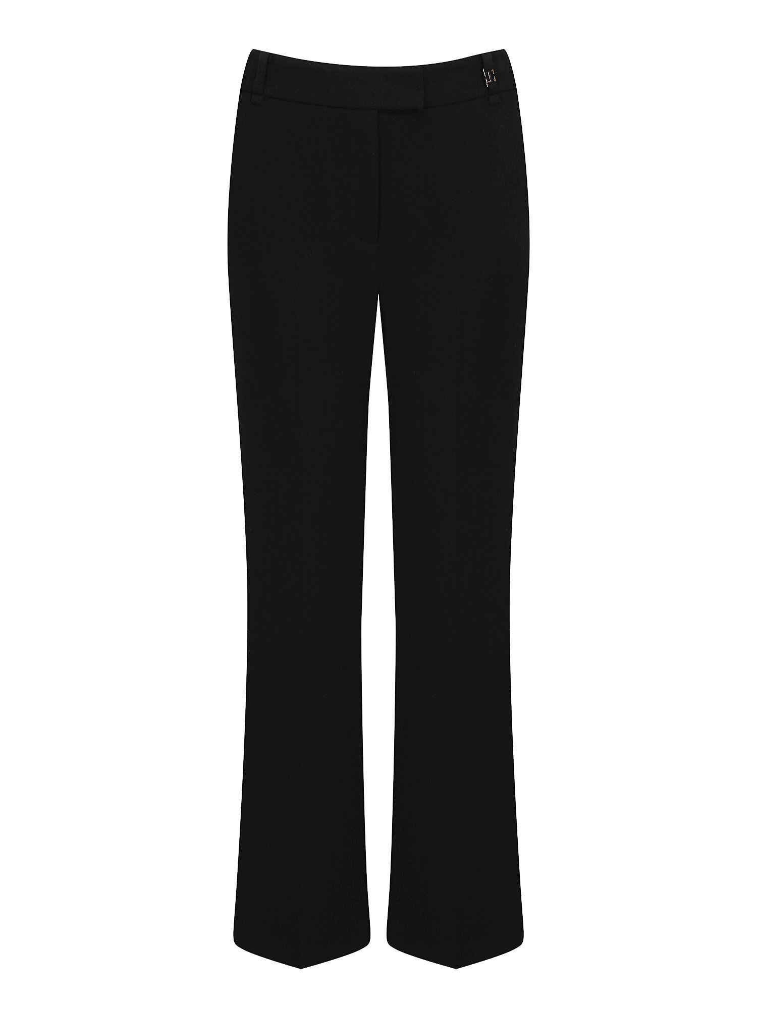 스판 메탈 장식 부츠컷 팬츠 (BLACK)