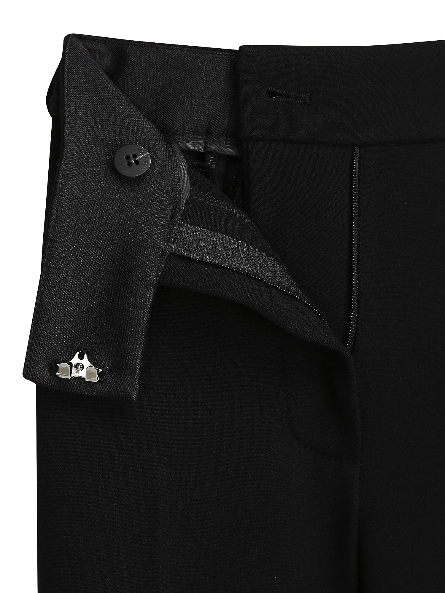 스판 메탈 장식 부츠컷 팬츠 (BLACK)