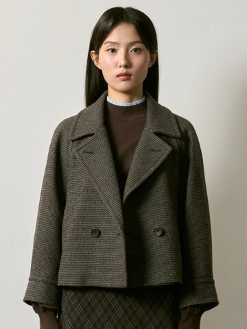 세오턴 울 더블버튼 숏자켓