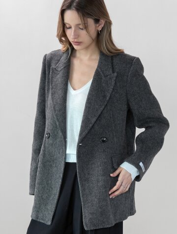 클래식 헤링본 핸드메이드자켓 GRAY