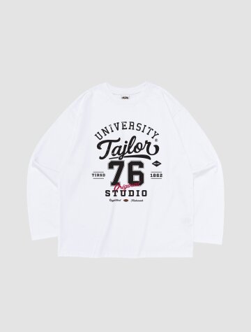 유니버시티 76 그래픽 롱슬리브 (화이트)