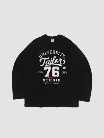 유니버시티 76 그래픽 롱슬리브 (블랙)