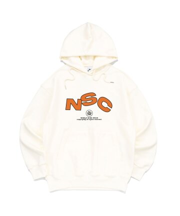 NSC 로고 그래픽 후드 티셔츠 (아이보리)