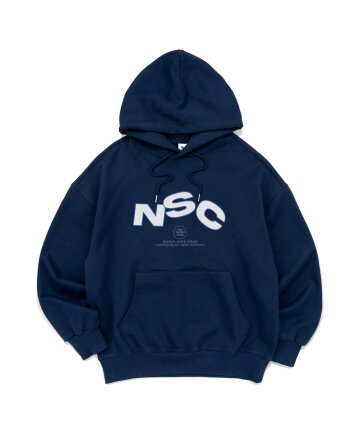 NSC 로고 그래픽 후드 티셔츠 (다크블루)