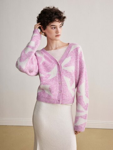 YY_Laid-back wool knit cardigan