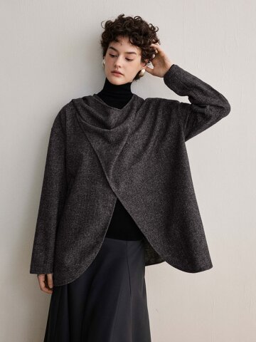 YY_Shawl loose short jacket