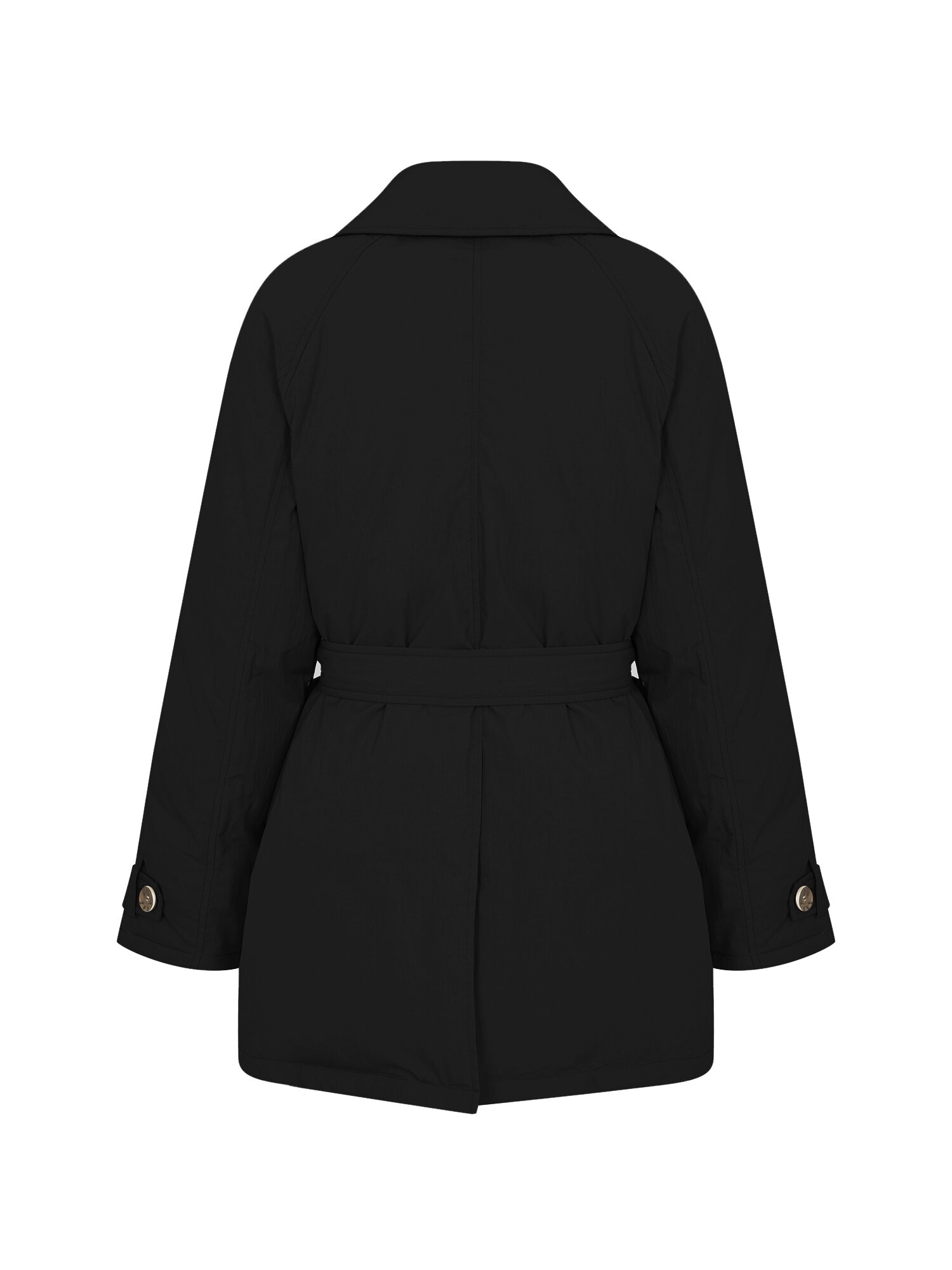 싱글 칼라 더블 버튼 덕 다운 점퍼 (BLACK)