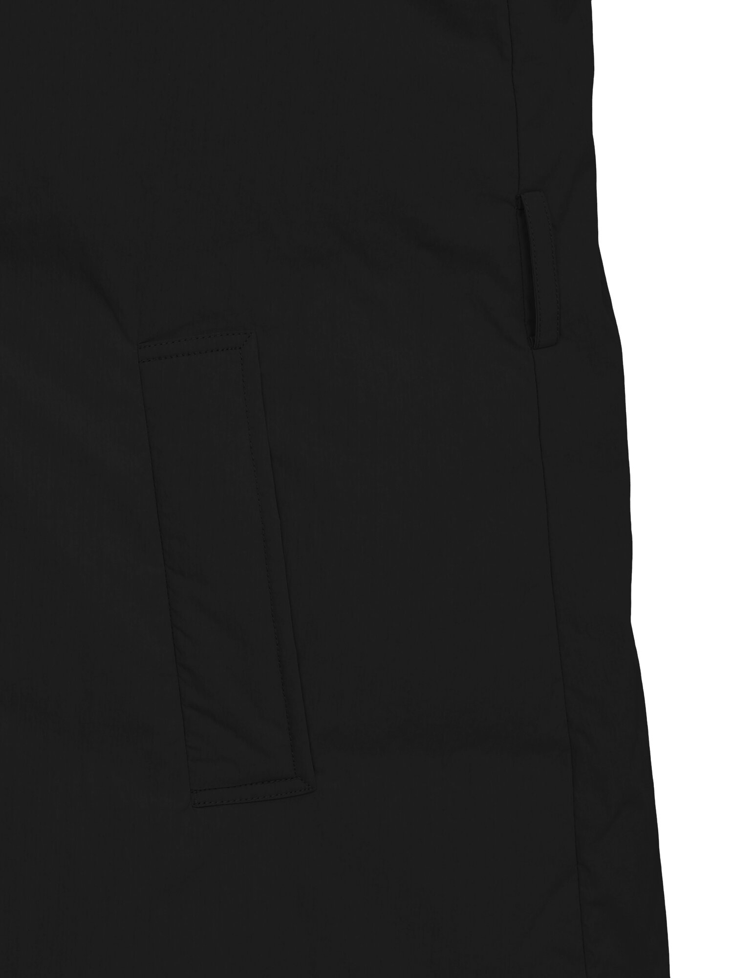 싱글 칼라 더블 버튼 덕 다운 점퍼 (BLACK)
