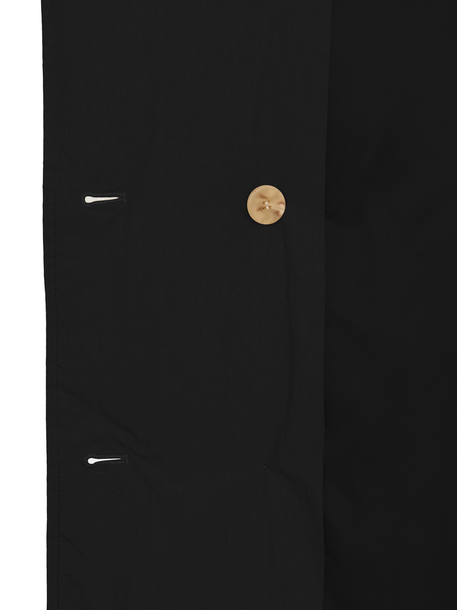 싱글 칼라 더블 버튼 덕 다운 점퍼 (BLACK)