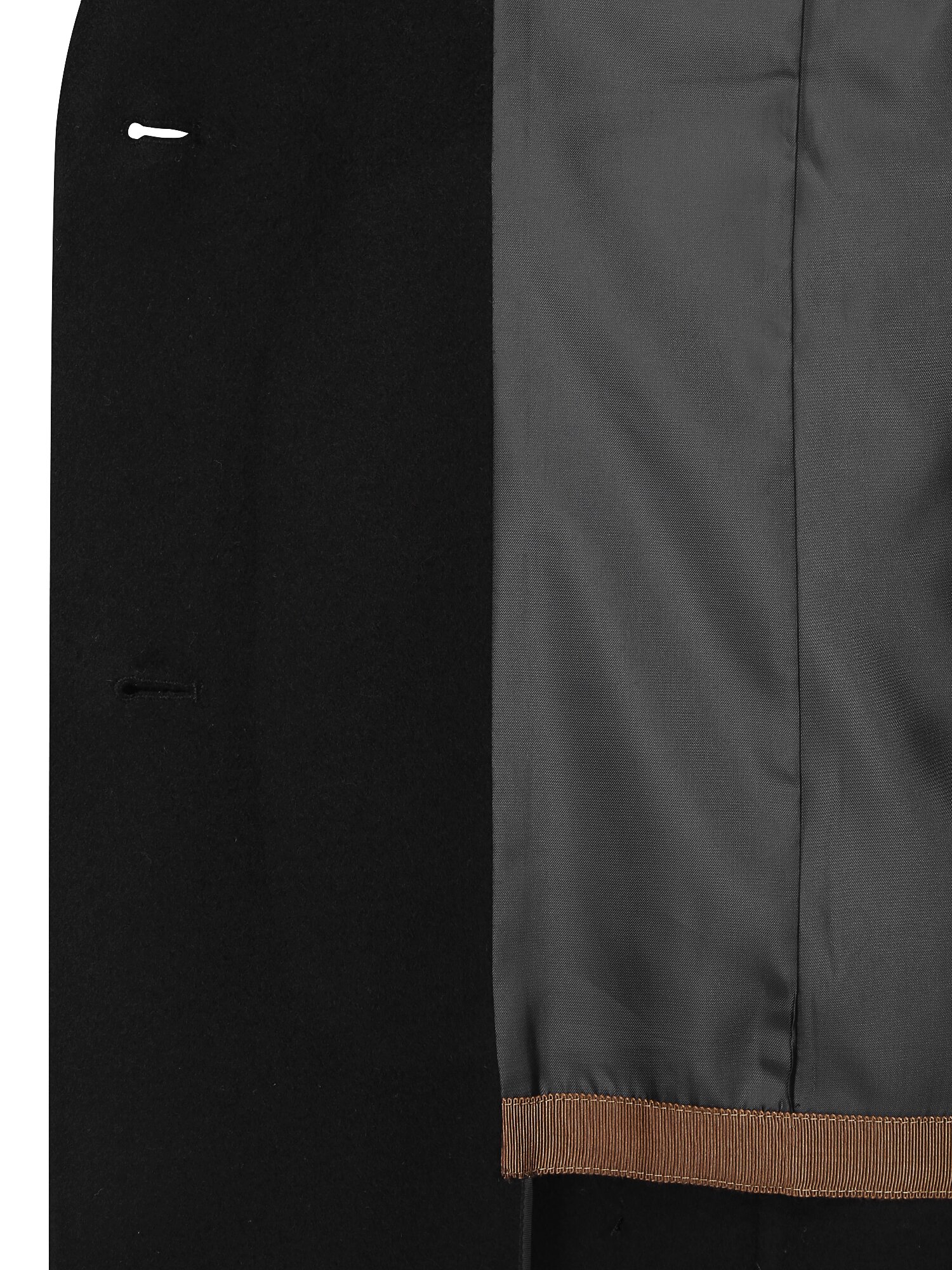 캐시미어 원버튼 핸드메이드 코트 (BLACK)