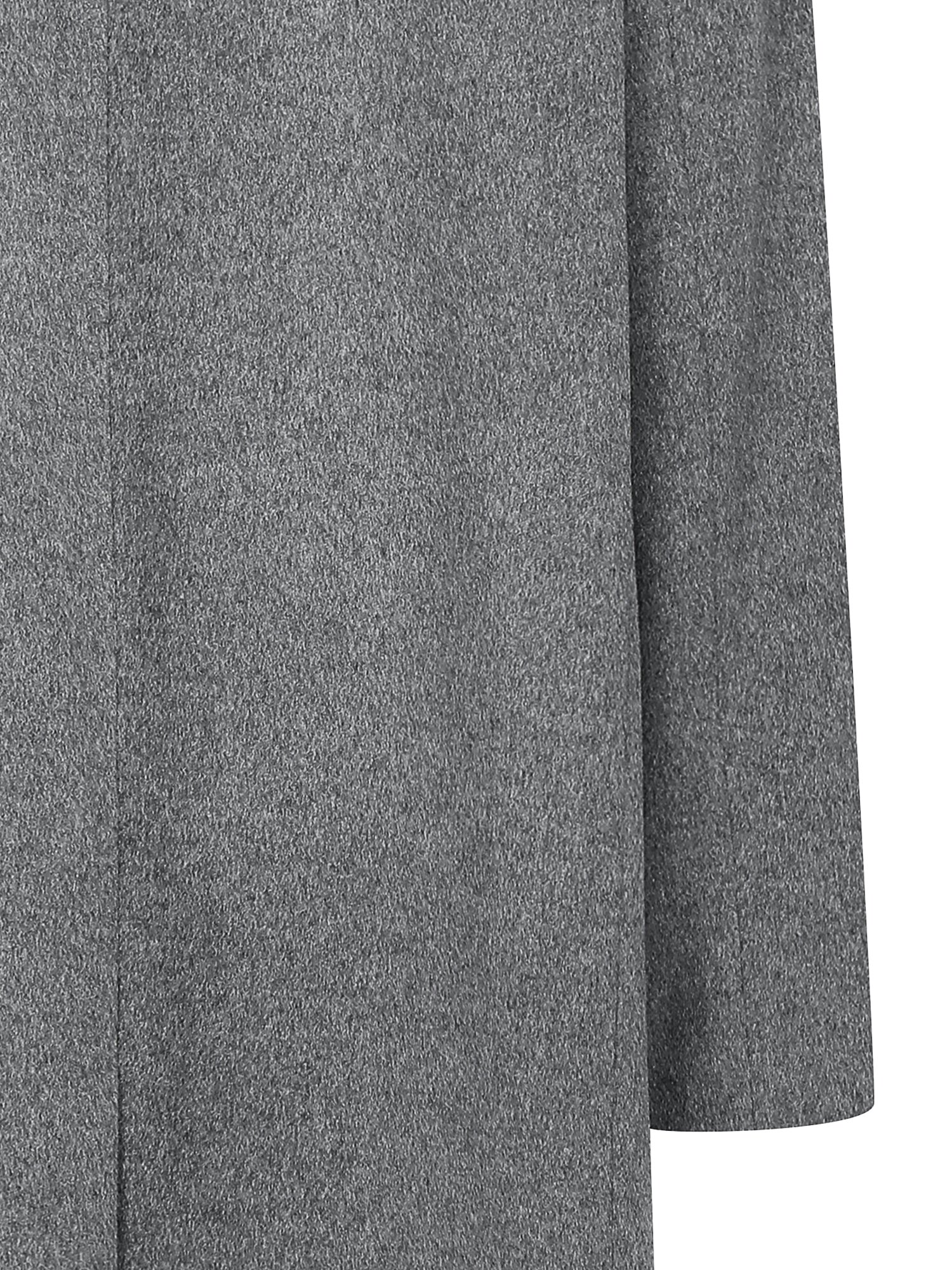 캐시미어 더블 히든 버튼 롱 코트 (GREY)