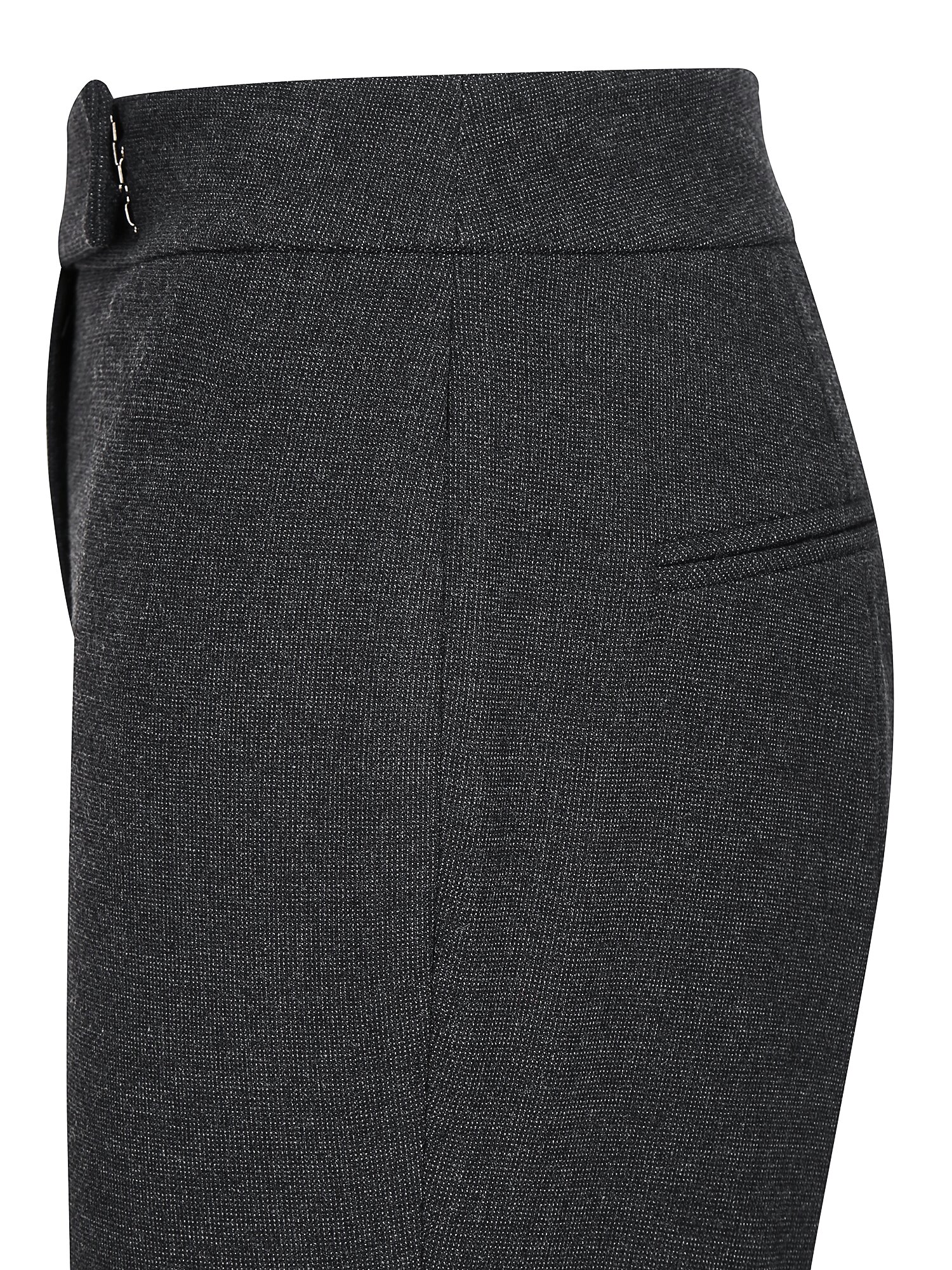 기모 절개 슬림 일자핏 팬츠 (DARK GREY)