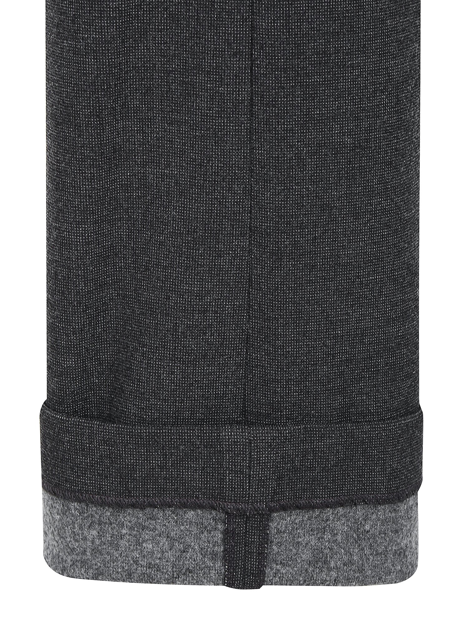 기모 절개 슬림 일자핏 팬츠 (DARK GREY)