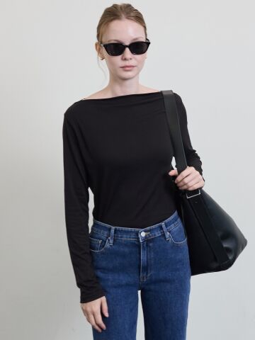 Carolyn Boat NecK_Black







